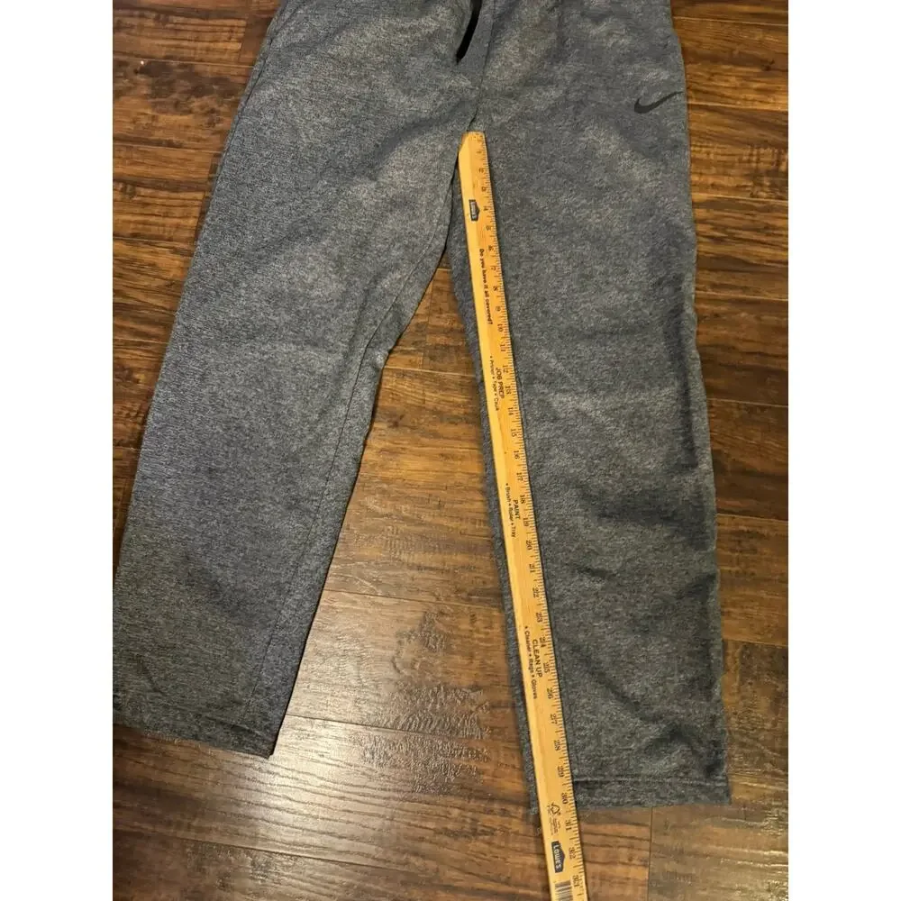 Nike Training Pants Mens XXL Gray Dri-FIT Standard Fit Heathered Sweatpants